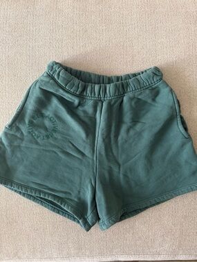 SET Active Teal Elastic-Waist Athletic Shorts